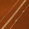 Gold Ankle Bracelets for women, 14K Gold Plated 3-Layered Anklets