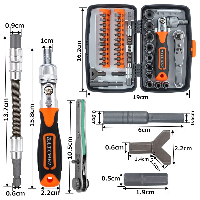 J&T Tool Screwdriver Set, Hex Screw Spanner, Special Features, Hex