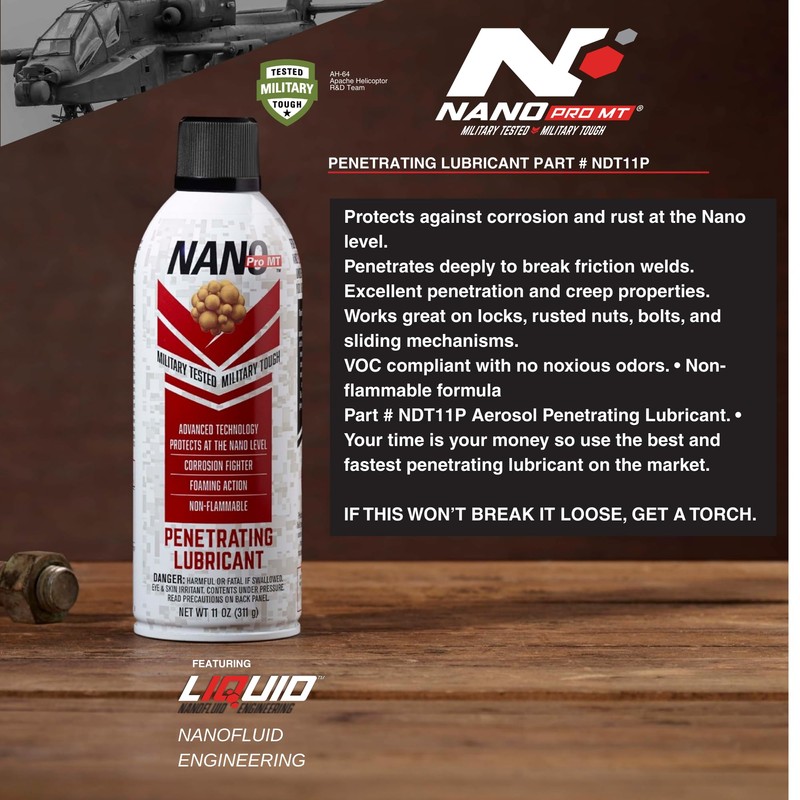 Nano ProMT Penetrating Oil Spray – 11 oz | Military-Grade
