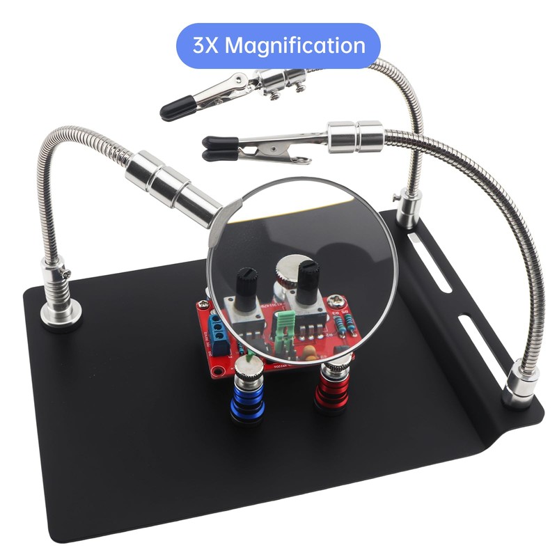 DiGiYes Magnetic Helping Hands Soldering Station with 4 Magnetic PCB