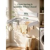 32'' Wall Mounted Clothes Drying Rack, Foldable & Collapsible Wall