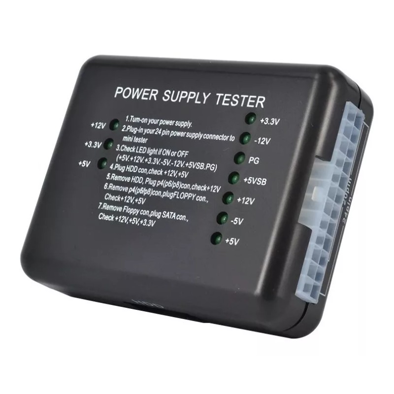 Alien Technology Probador Fuentes Poder Atx 20 24 Pines Sata