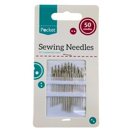 Hand Sewing Needles - Assorted Pack for Dressmaking, Embroidery, and Repairs - Large Eye, Heavy-Duty, and Craft Needles (Sewing Needles)