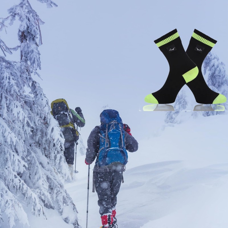 OTTERSHELL Waterproof socks for Men, 100% waterproof, breathable, windproof socks.