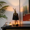 LED Bunny Table Lamp, Resin Animal Rabbit Desk Light with