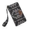 Wrangler Wallet Wristlet for Women Aztec Clutch Long Purse Boho