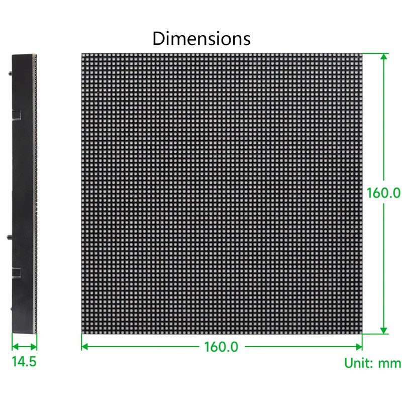 64x64 4096 Pixels RGB Full-Color LED Matrix Panel 2.5mm Pitch,