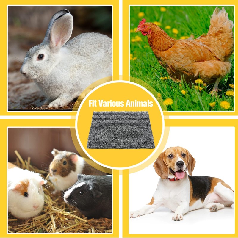 Chunful 12 Pcs Nesting Pads for Chicken Coop, Washable Plastic