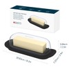 KITCHENDAO Airtight Butter Dish with Lid for Countertop and Refrigerator