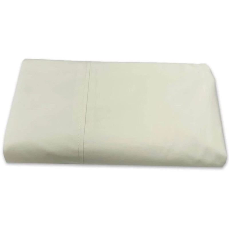 Oversized (120x112) Cotton Percale Flat Sheet Only for King Beds,