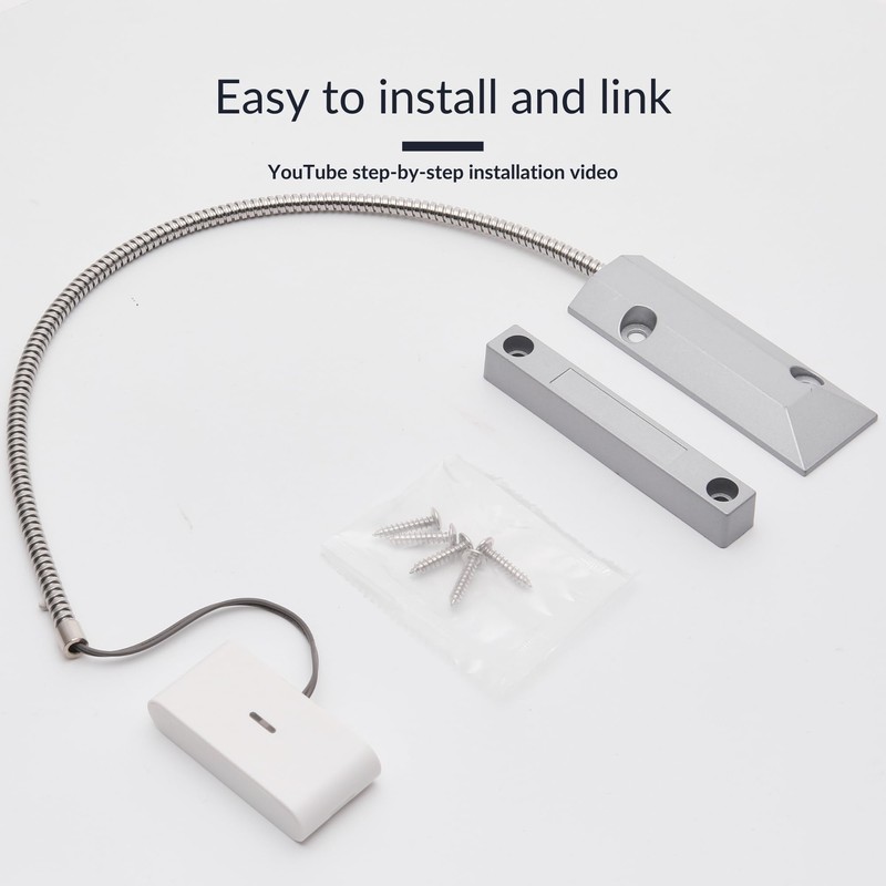HESTIA Wireless Garage Door Sensor, Metal Shutter Door Alarm Garage