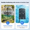 Floating Pond Fountain with RGB LED Lights, 400GPH, 3 Spray