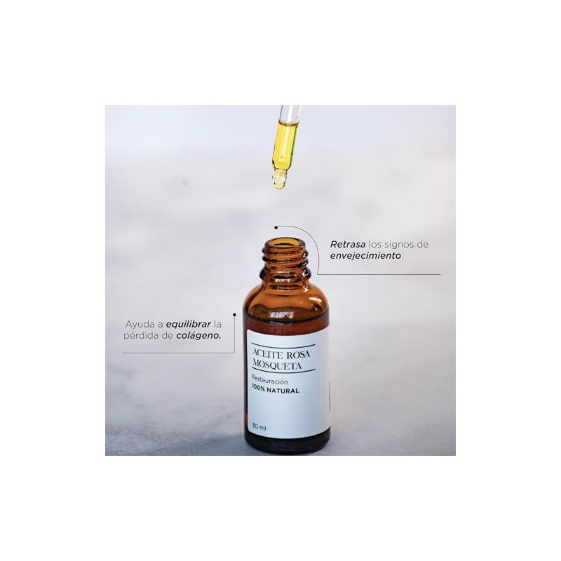Aceite Rosa Mosqueta Facial, 30 ml, 100 Natural
