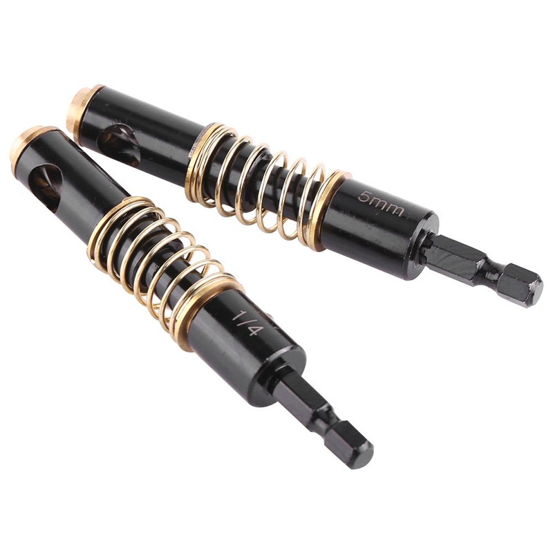 2PCS 5mm 1/4" Hex Shank Center Drill Bit Set Hinge