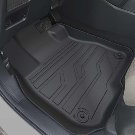 KARPAL Floor Mats Fit for 2017-2022 Honda CR-V (Include Hybrid), Front & 2nd Row, All Weather Protection TPE Floor Liners Odorless Anti-Slip CRV Accessories Car Mats Black