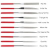 Mesee 10 Pieces Mini Diamond Needle File Set 150 Grit