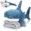 HyDren Shark Plush Toys Shark Stuffed 2 in 1 Animal