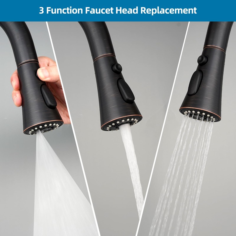 Hygie Rinse Kitchen Faucet Head Replacement, Pull Down Kitchen Faucet