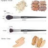 Vela.Yue Brochas para Corrector y Antiojeras - 2 Pinceles Rostro