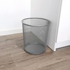 D.RECT Office Waste Paper Bin, 12 L, Wire Mesh Waste