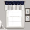 Lush Decor Linen Button Farmhouse Valance, 52" W x 18"