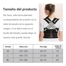 Chaleco Corrector De Postura Ortopdico Lumbar Unisexntía