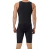Underworks Mens Compression Bodysuit Girdle - No Rear Zipper Small