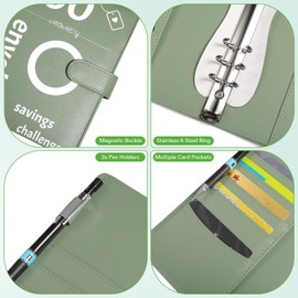 100 Envelopes Money Saving Challenge, 100 Day Challenge Money Saving Binder, A5 Money Saving Challenge Book Easy and Fun Way to Save $5,050