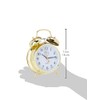 Acctim CK0030 Large-Bell Alarm Clock - Brass, 16.5 x 12