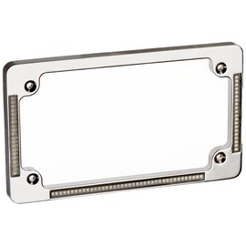 Custom Dynamics TF04-C License Plate Frame (Chrome All-In-One with Integrated Plate Light, Turn-Signals, and Brake Light)