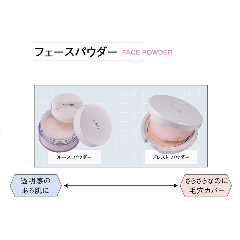 Chifure Pressed Powder (with Puff), Case + Refill, 2 Perry