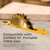 TonGass Dado Throat Plate Compatible with DeWalt 10" Portable Table