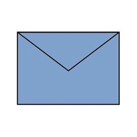 Paperado B6 Lined Tissue Envelope - Wedgwood (Pack of 5)