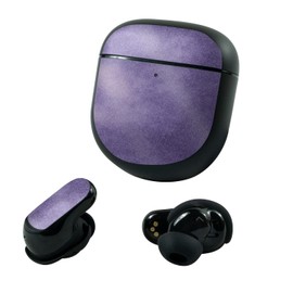 MightySkins Glossy Glitter Skin Compatible with Bose QuietComfort Earbuds II (2022) - Purple Airbrush | Protective, Durable High-Gloss Glitter Finish | Easy to Apply and Change | Made in The USA