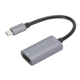 Portable Video Capture Card Equipment HDMI/F to Type C/M Maximum Support 1080P Gray