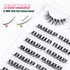 Eyelash Extensions Cluster Lashes Mixed 10-13 mm Individual Eyelashes D
