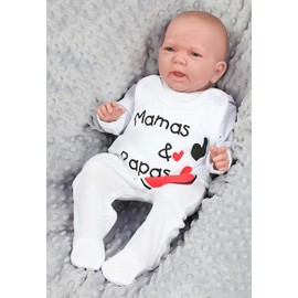 TupTam Unisex Baby Romper with Print (German Text), Set of 5 - Boy 2, size: 68