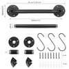 Jeasor Industrial Pipe Towel Rack Towel Bar, Heavy Duty Wall