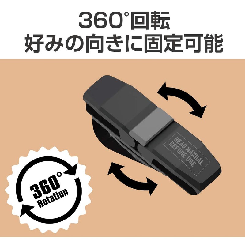 Seikosangyo EXEA Car Interior Accessory Sunglasses Holder Twin EN-24, Black