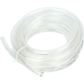 TEN-HIGH 10 m PU Air Hose Pneumatic Hose 6.5 mm ID x 10 mm AD Transparent for Pneumatic Tools, Woodworking etc.