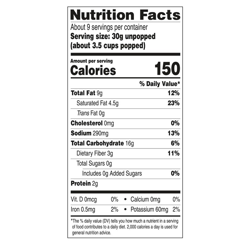Newman's Own Microwave Popcorn - Sea Salt | Kosher |