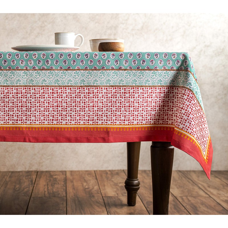 Maison d' Hermine Tablecloth 100% Cotton 140cmx180cm Washable Square Table