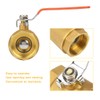 1.6MPa DN40 Brass Ball Valve, Suitable for Water, Oil, Gas,
