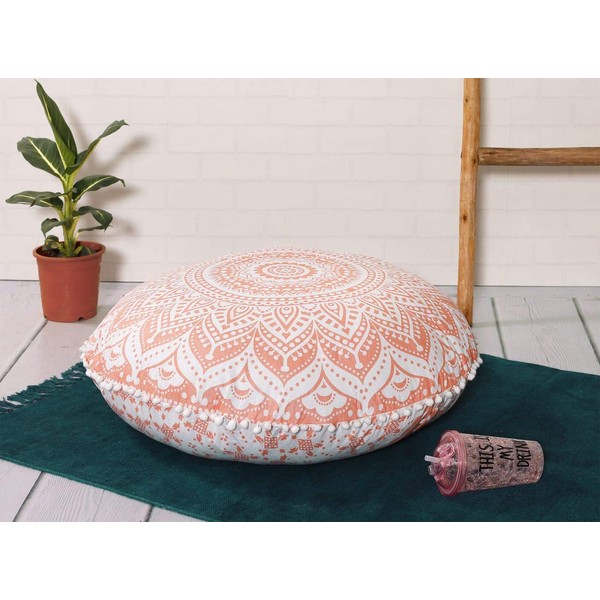 Popular Handicrafts Floor Pillow Cushion Cover - Hippie Mandala Large