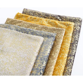 Deeprove Throw Pillow Cover Both Sides Sparkle Foil Print, Fall Autumn Decor Soft Velvet Zipper Closure Accent Pillow Cushion Case for Bedroom, Sofa, Square 18 x 18 Inches, 1 Pack, Gold Yellow