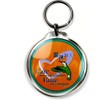 10 Large Round Blank Photo Keyrings 45 mm Diameter Insert