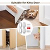 4 PCS Cat Door Silent Hinges with 4 Pcs Kitty