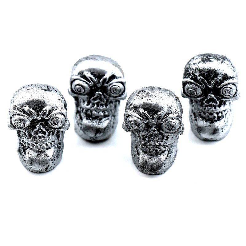 Bashineng Car Tire Valve Stem Caps 4pcs Skull Head Valve