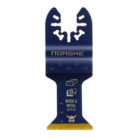 Norske Tools NOTP203 1-1/4" Wood & Metal Flush Cut Titanium Oscillating Multi Tool Accessory Blade | Oscillating Saw Blade