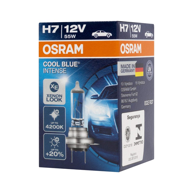 OSRAM 64210CBI COOL BLUE INTENSE H7, halogen headlight lamp, 64210CBI,